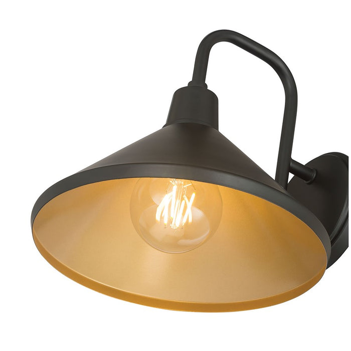 Millennium Lighting Vectra 1Lt 10" Outdoor Wall Sconce, Coated Black