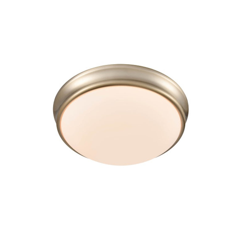 Millennium Lighting Flush Mount, Modern Gold/Etched White