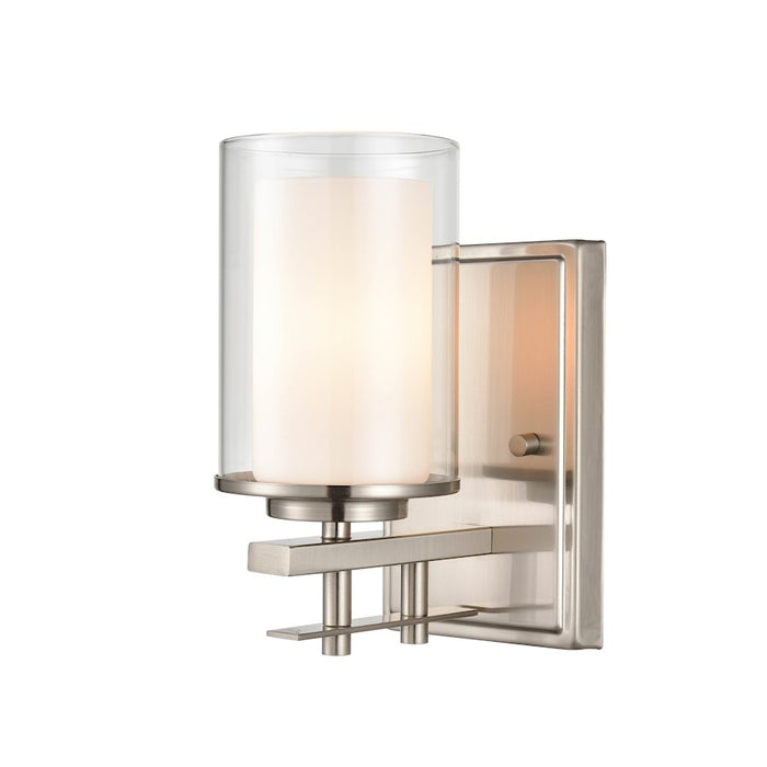 Millennium Lighting Sconce, Clear/ Etched White