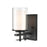 Millennium Lighting Sconce, Clear/ Etched White