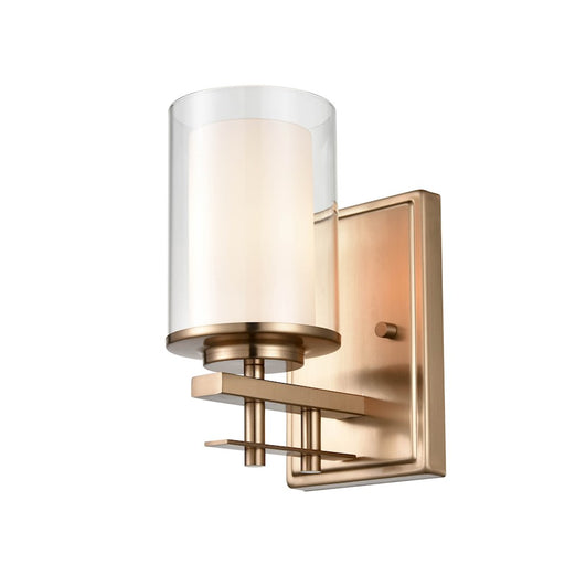 Millennium Lighting Sconce, Clear/ Etched White