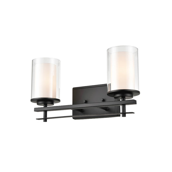 Millennium Lighting Sconce, Clear/ Etched White