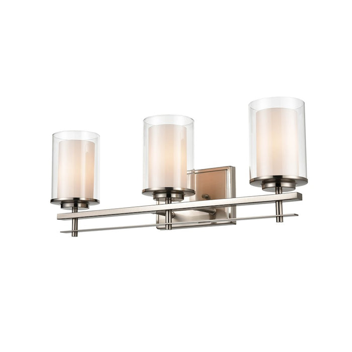 Millennium Lighting Sconce, Clear/ Etched White