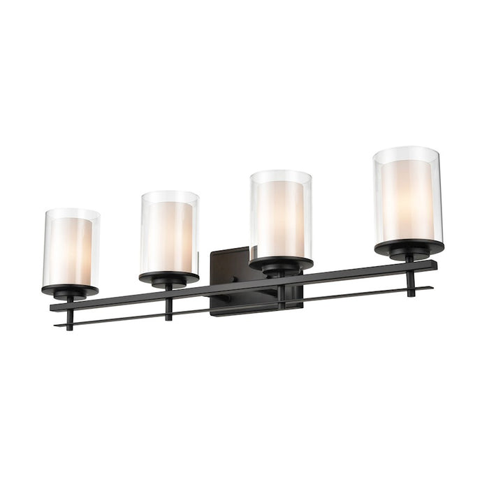 Millennium Lighting Sconce, Clear/ Etched White