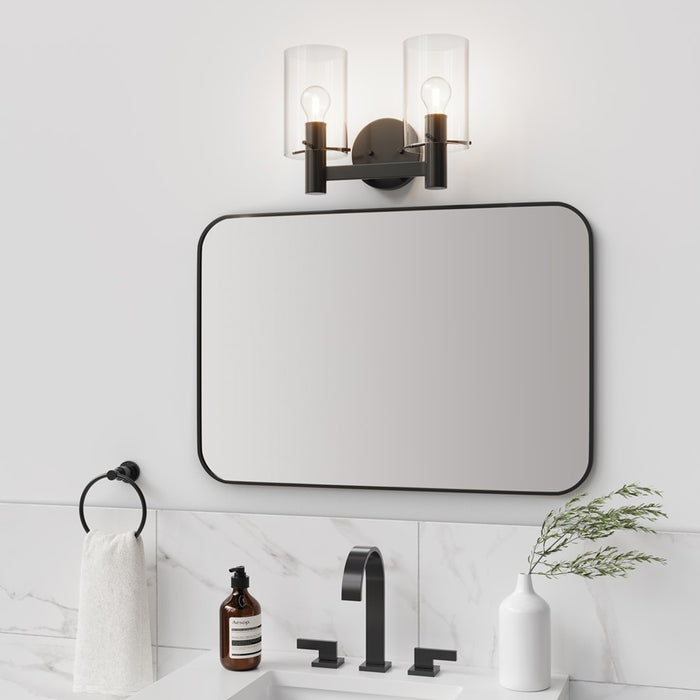 Millennium Lighting Apolla 2Lt Vanity, Black