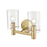 Millennium Lighting Apolla 2Lt Vanity, Vintage Brass