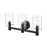 Millennium Lighting Apolla 3Lt Vanity, Black
