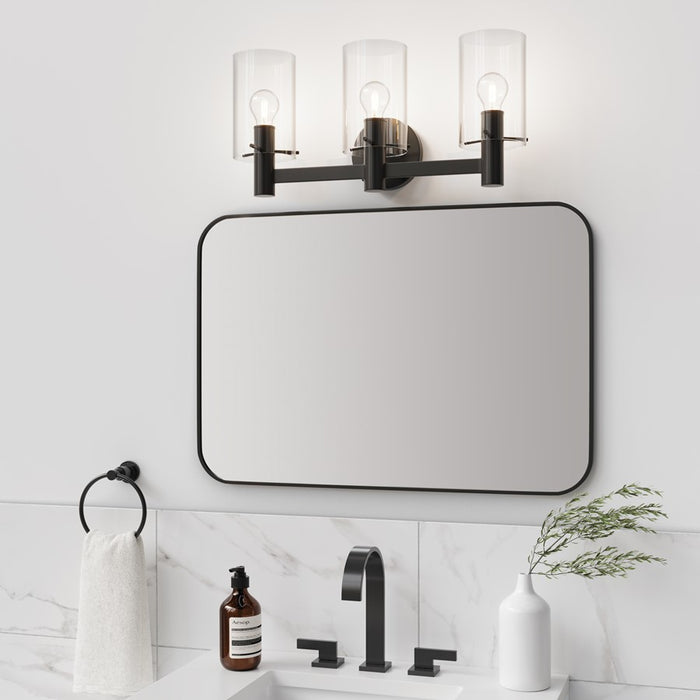 Millennium Lighting Apolla 3Lt Vanity, Black