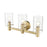 Millennium Lighting Apolla 3Lt Vanity, Vintage Brass