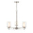 Millennium Lighting Chandelier, Clear/ Etched White