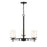 Millennium Lighting Chandelier, Clear/ Etched White