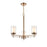 Millennium Lighting Chandelier, Clear/ Etched White