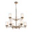 Millennium Lighting Chandelier, Clear/ Etched White