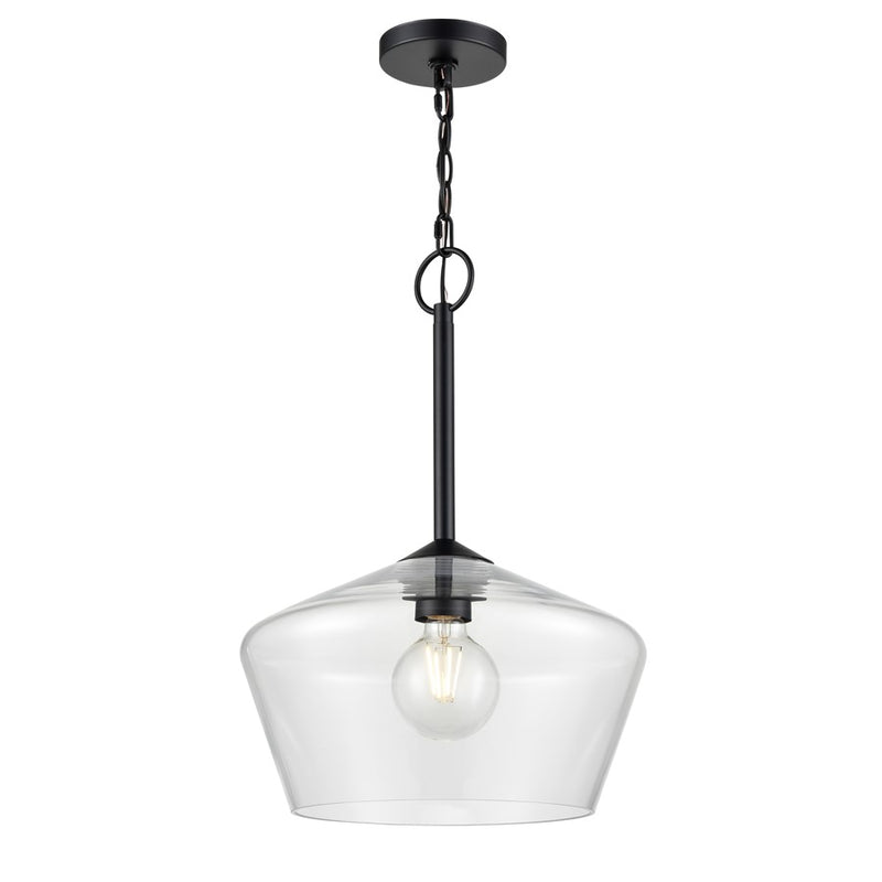 Millennium Lighting Morbelle 1Lt Pendant, Black - 55201-MB