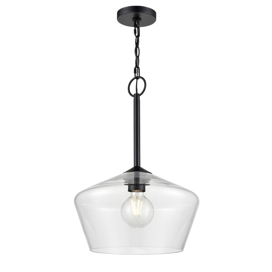 Millennium Lighting Morbelle 1Lt Pendant, Black - 55201-MB