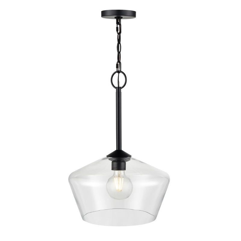 Millennium Lighting Morbelle 1Lt Pendant, Black