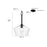 Millennium Lighting Morbelle 1Lt Pendant, Polished Nickel