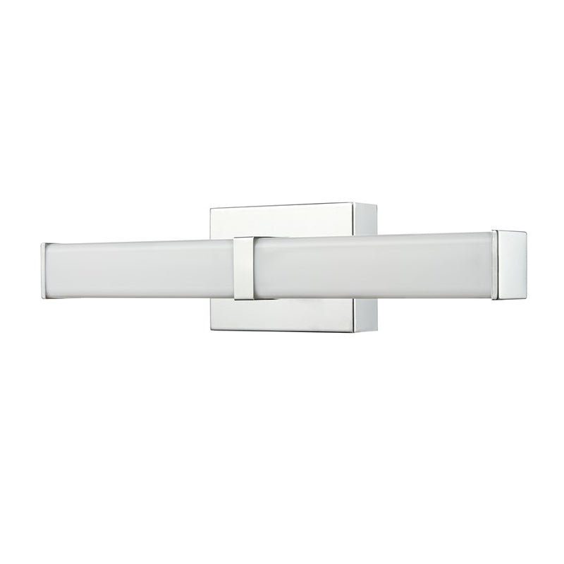 Millennium Tron 18" Bathroom Vanity LED Bath Bar, Chrome/White - 60011-CH