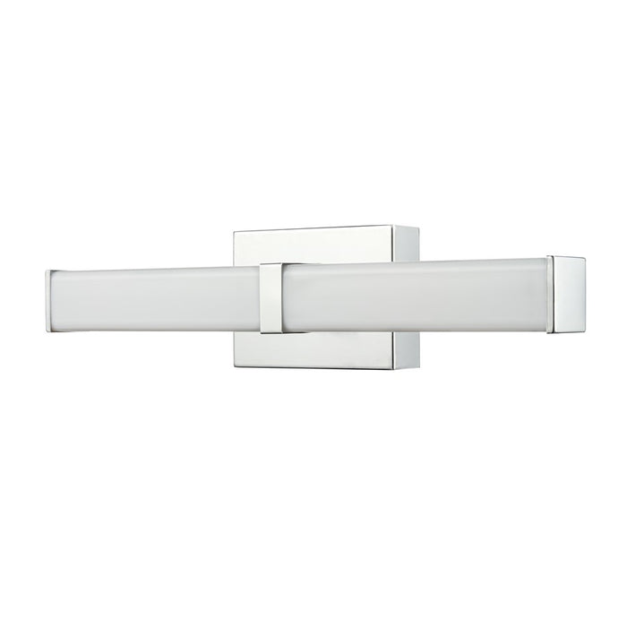 Millennium Tron 18" Bathroom Vanity LED Bath Bar, Chrome/White - 60011-CH
