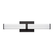 Millennium Lighting Tron 18" LED Vanity, Black/White - 60011-MB