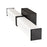 Millennium Lighting Tron 18" LED Vanity, Black/White
