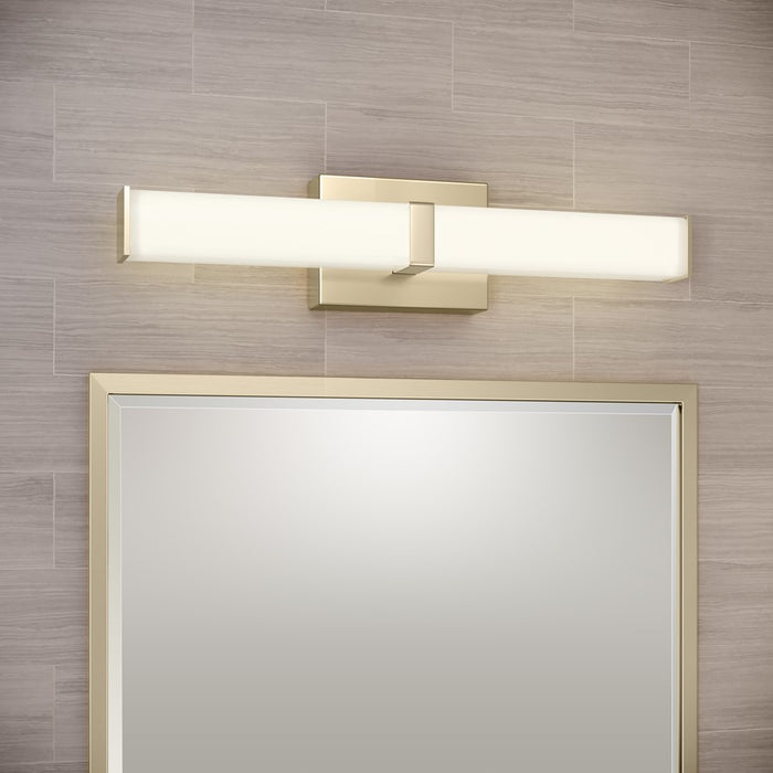 Millennium Lighting Tron 18" Bathroom Vanity LED Bath Bar, Gold/White