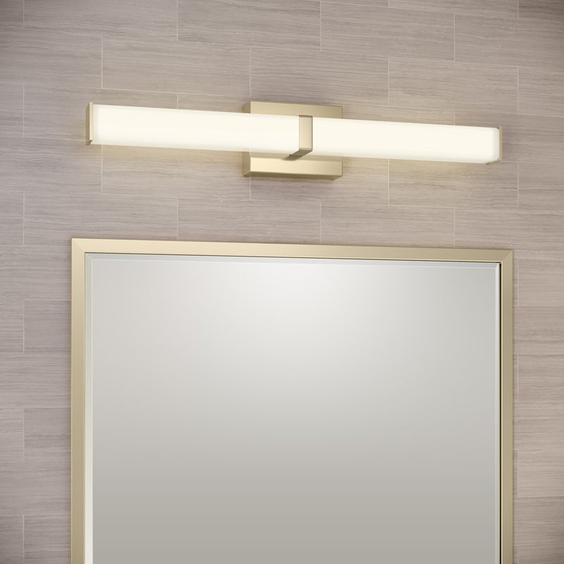 Millennium Lighting Tron 24" Bathroom Vanity LED Bath Bar, Gold/White