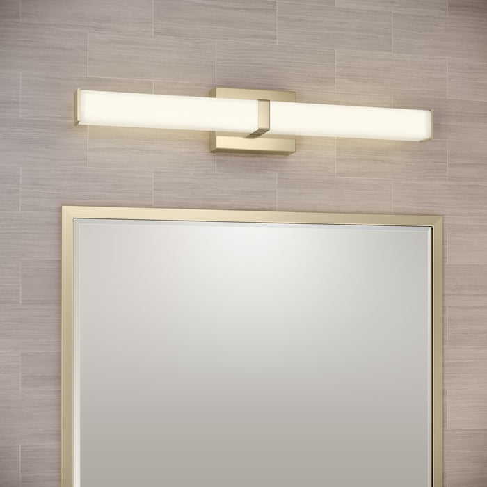 Millennium Lighting Tron 24" Bathroom Vanity LED Bath Bar, Gold/White
