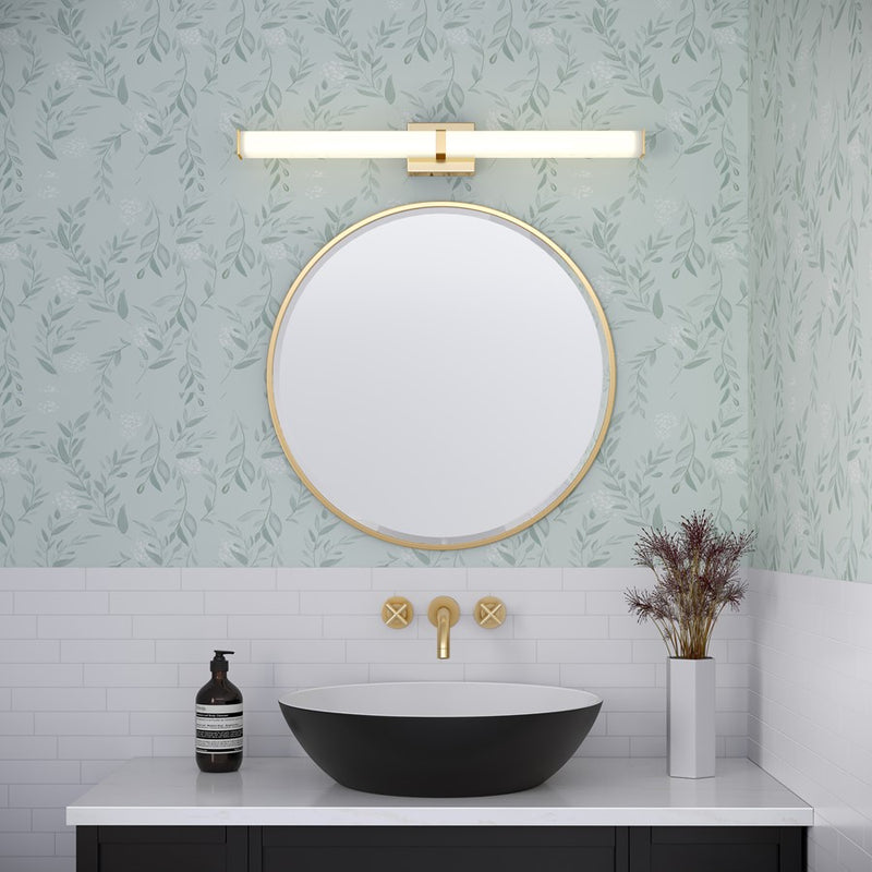 Millennium Lighting Tron 36" Bathroom Vanity LED Bath Bar, Gold/White
