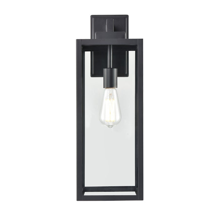 929 Lighting Atless 1Lt Outdoor Wall Lantern, Black/Clear - 60091-PBK