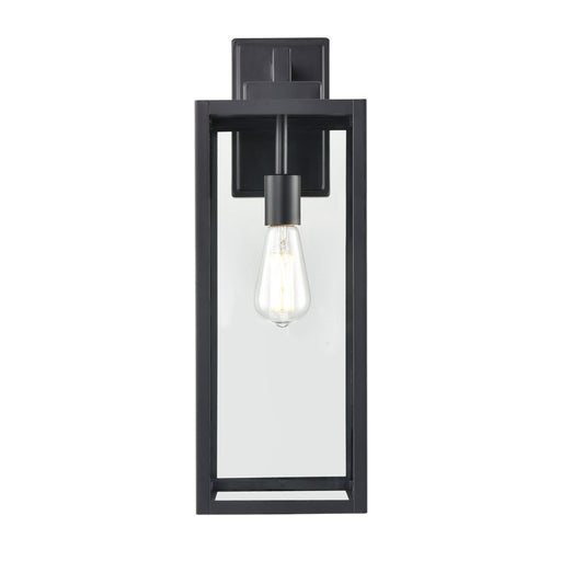 929 Lighting Atless 1Lt Outdoor Wall Lantern, Black/Clear