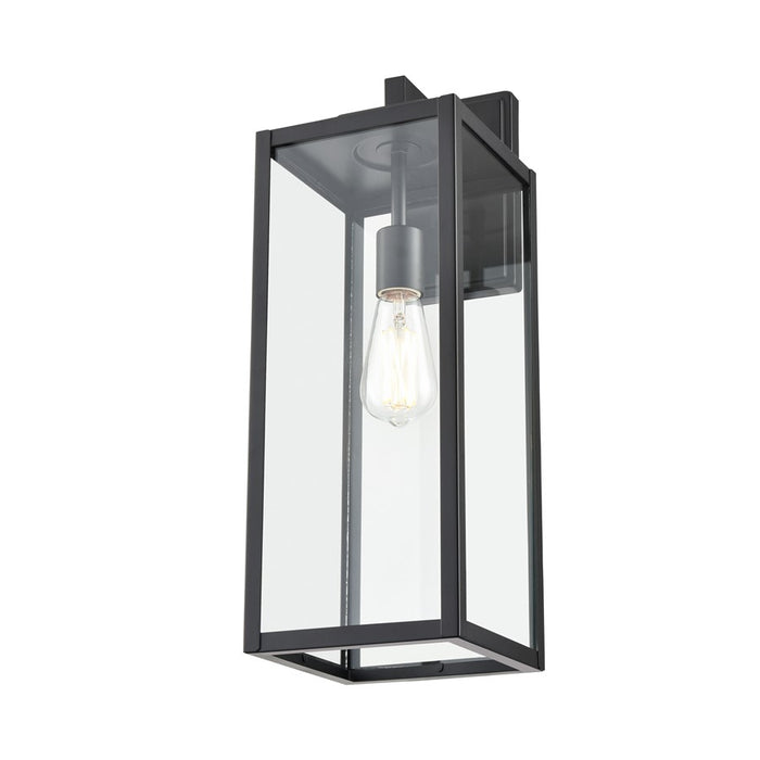 929 Lighting Atless 1Lt Outdoor Wall Lantern, Black/Clear