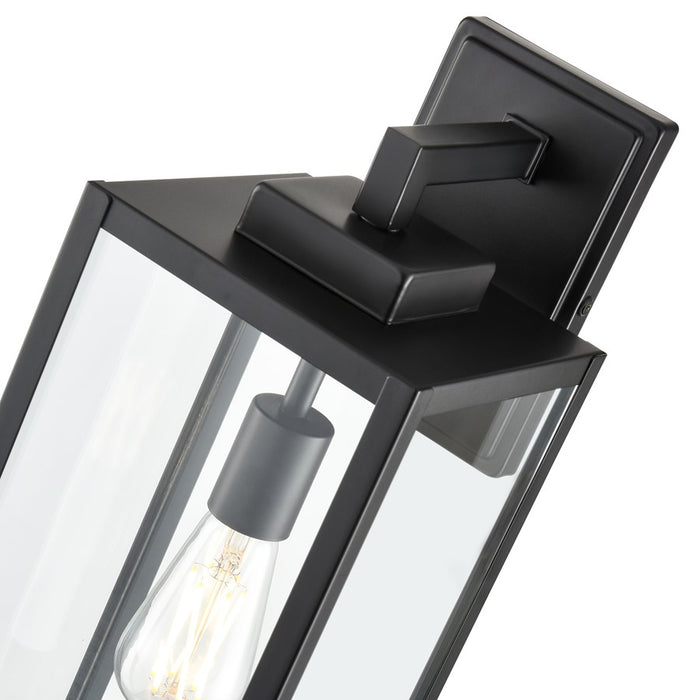 929 Lighting Atless 1Lt Outdoor Wall Lantern, Black/Clear