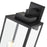 929 Lighting Atless 2Lt Outdoor Wall Lantern, Black/Clear
