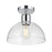 Millennium Knightsdale 1Lt Semi Flush Mount, Chrome/Clear - 6021-CH