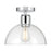 Millennium Knightsdale 1Lt Semi Flush Mount, Chrome/Clear