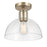 Millennium Lighting Knightsdale 1Lt Semi Flush Mount, Gold/Clear - 6021-MG