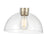 Millennium Lighting Knightsdale 1Lt Semi Flush Mount, Gold/Clear
