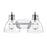 Millennium Lighting Knightsdale 17.5" 2Lt Vanity, Chrome/Clear