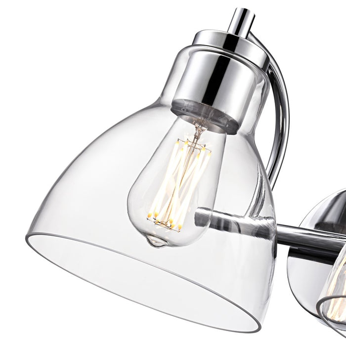 Millennium Lighting Knightsdale 17.5" 2Lt Vanity, Chrome/Clear