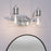 Millennium Lighting Knightsdale 17.5" 2Lt Vanity, Chrome/Clear
