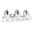 Millennium Lighting Knightsdale 25.25" 3Lt Vanity, Chrome/Clear - 6203-CH