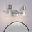 Millennium Lighting Knightsdale 25.25" 3Lt Vanity, Chrome/Clear