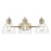 Millennium Lighting Knightsdale 25.25" 3Lt Vanity, Modern Gold/Clear