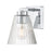 Millennium Riville 1Lt Wall Sconce, Chrome/Clear Striated