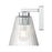 Millennium Riville 1Lt Wall Sconce, Chrome/Clear Striated