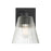 Millennium Riville 1Lt Wall Sconce, Black/Clear Striated