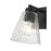Millennium Riville 1Lt Wall Sconce, Black/Clear Striated