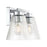 Millennium Riville 2Lt Bathroom Vanity Light, Chrome/Clear Striated