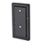 Millennium Houston 24" High 3Lt Outdoor Wall Lantern, Black/Clear
